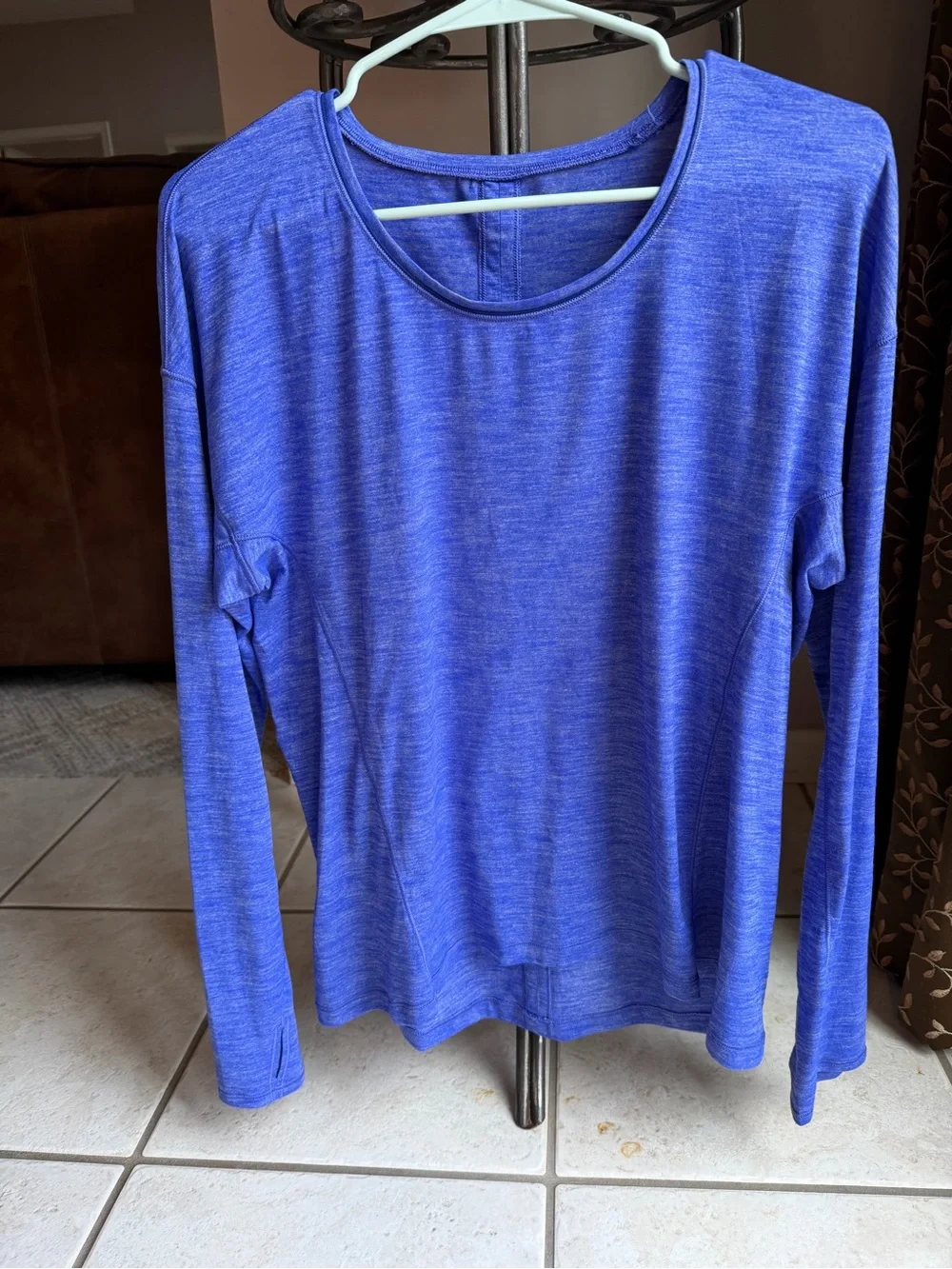 LuluLemon Long Sleeve Performance Top - Violet Blue (1), Gray (2)